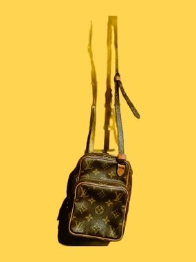 Louis Vuitton Monogram Mini Crossbody Bag in Brown and Tan